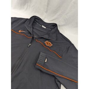 Nike Elite Full Zip Up Track Jacket XXL Men's Oklahoma State University Black‎
